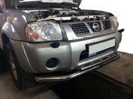 Nissan NP300 1999-2015 Defensa Delantera ST014 (Acero Inoxidable) foto 1