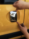 Renault Kangoo 1998-2008 Cubiertas de Manijas Cromadas (Acero Inoxidable) Dos delanteras + dos correderas foto 2