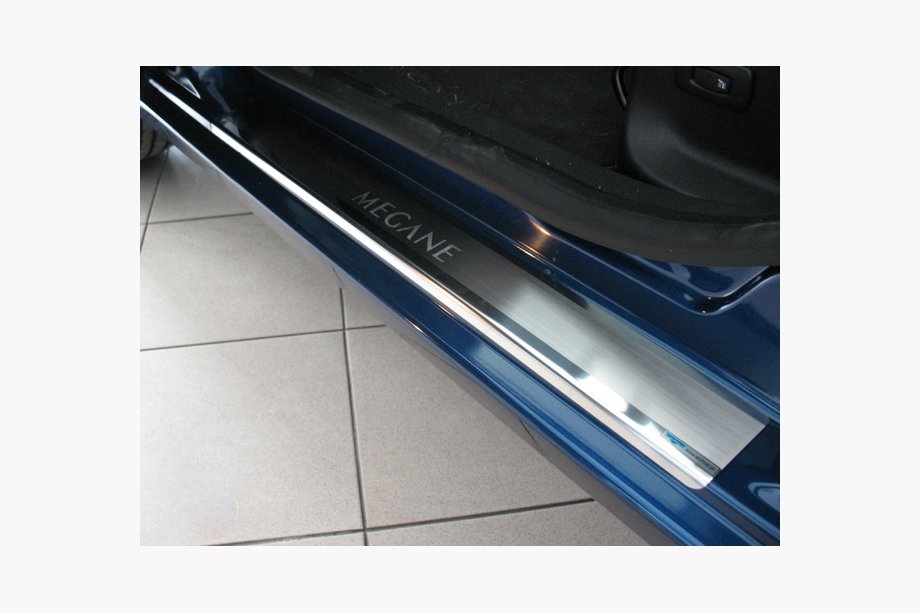 Renault Megane III 2009-2016 Cubiertas de Umbral Nataniko (4 uds., Acero Inoxidable) Image