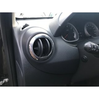 Embellecedores de rejillas de ventilación interior (4 uds, acero inoxidable) Dacia Duster 2008-2018 foto 2