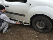 Renault Kangoo 2008–2020 Estribos Laterales Vison (2 uds., Aluminio y Acero Inoxidable) foto 1