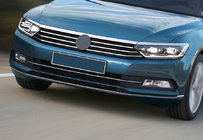 Volkswagen Passat B8 2015-2023 Protectores de parachoques delantero de acero inoxidable (2015-2018, 3 uds) foto 6