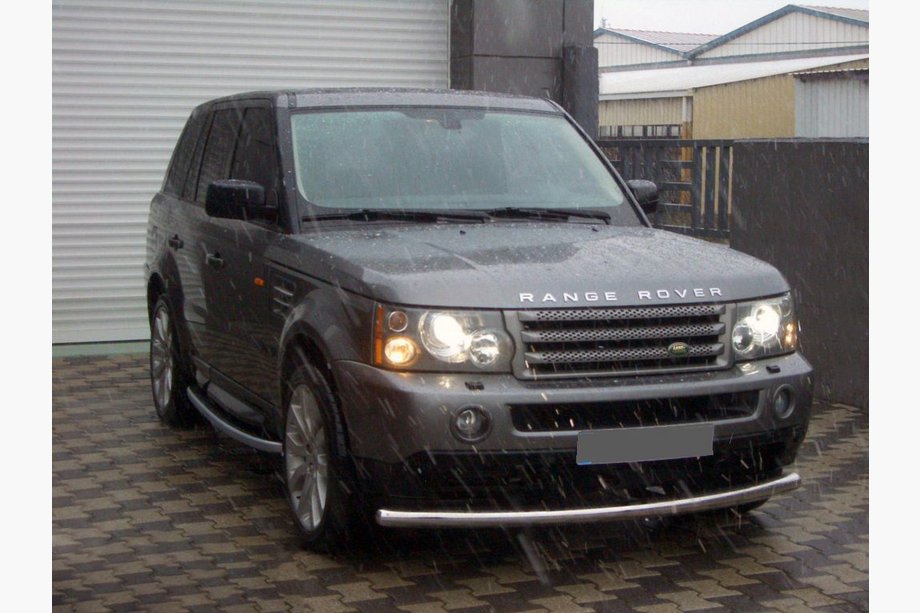 Range Rover Sport 2005-2013 Defensa delantera simple (acero inoxidable) Image
