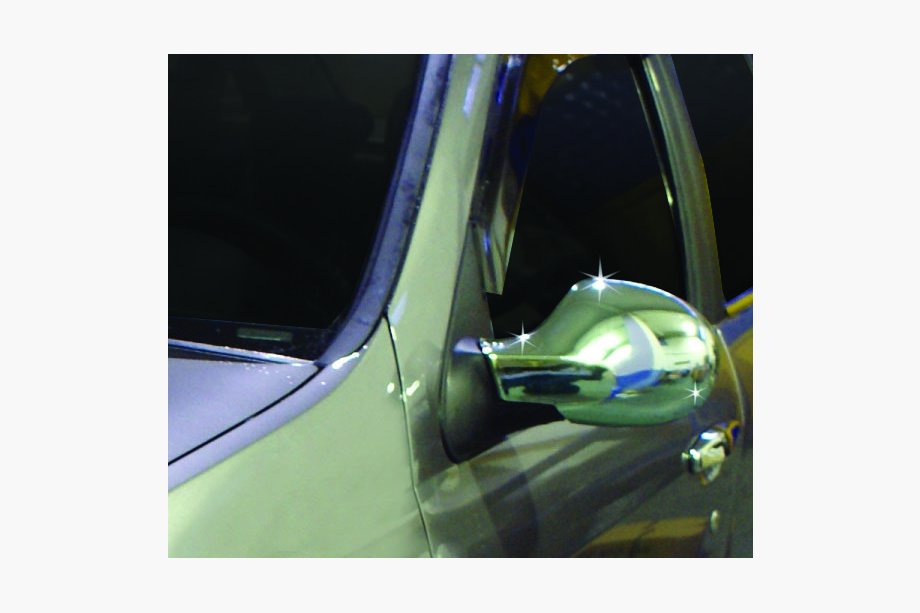 Renault Symbol 2008-2013 Cubiertas de Espejos (2 uds, Acero Inoxidable) Foto 4