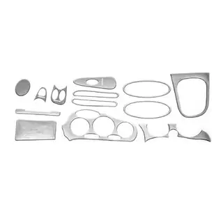 Embellecedores de salpicadero (efecto aluminio)
