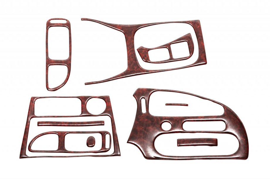 Mitsubishi Colt 1996-2004 Cubiertas de Panel de Salpicadero Aluminio Image
