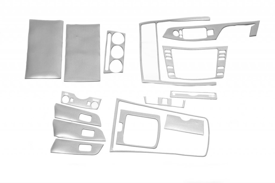 Mazda 6 2008-2012 Embellecedores de salpicadero efecto aluminio Image