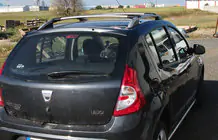 Dacia Sandero 2007-2013 Barras de Techo Skyport GREY foto 3