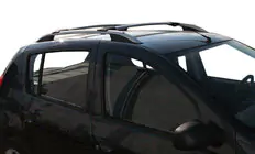 Dacia Sandero 2007-2013 Barras de Techo Skyport GREY foto 2