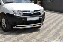 Renault Duster 2008–2017 Defensa Delantera ST017 (Acero Inoxidable) foto 1