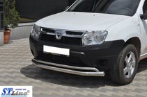 Renault Duster 2008–2017 Defensa Delantera ST017 (Acero Inoxidable) foto 2