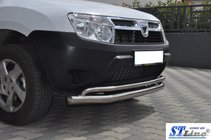 Renault Duster 2008–2017 Defensa Delantera ST017 (Acero Inoxidable) foto 3