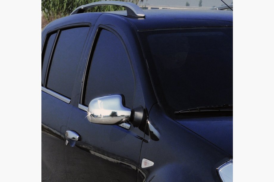 Dacia Logan MCV 2004-2014 Cubiertas de Espejos Cromadas (2 uds) Carmos - Plástico Cromado Image