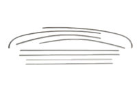 Renault Fluence 2009-2016 Molduras cromadas para marcos de ventanas acero inoxidable OmsaLine (8 uds.) foto 1