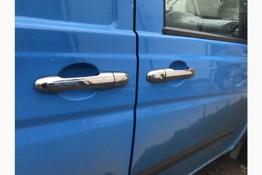 Mercedes Vito W639 2004-2014 Cubiertas de manijas de puerta en acero inoxidable Foto 4