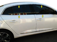 Renault Megane IV 2016-2025 Juego completo de molduras de ventanas (Sedan, 12 piezas, acero inoxidable) Carmos - Acero Inoxidable Turco foto 2