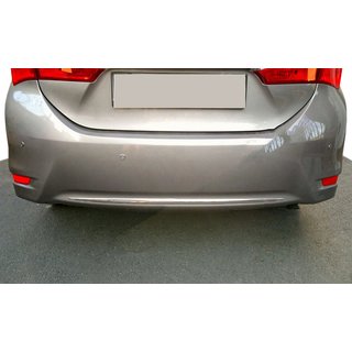Moldura trasera de parachoques acero inoxidable Toyota Corolla 2013-2019 foto 1