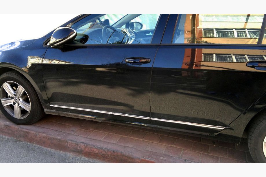 Volkswagen Golf 7/E-Golf 2012-2020 Molduras de puertas acero inoxidable (4 piezas) Image