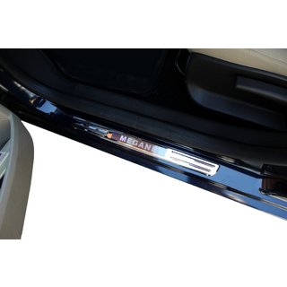 Umbrales de puerta inalámbricos con iluminación (2 uds, acero inoxidable)