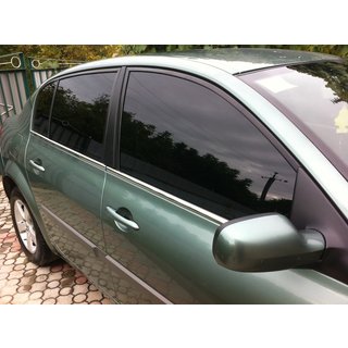 Molduras exteriores de ventanas acero inoxidable (4 uds) Renault Megane II 2004-2009 foto 2