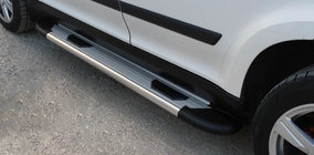 Skoda Yeti 2009-2017 Estribos Laterales Bosphorus OLD Grey (2 uds., Aluminio) foto 1