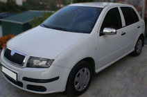 Skoda Fabia 2000-2007 Cubiertas de Espejos 2006↗ (2 uds, Acero Inoxidable) foto 4