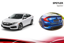 Honda Civic Sedan X 2016-2021 Alerón Niken V3 (imprimado para pintar) foto 3