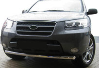 Hyundai Santa Fe 2 2006-2012 Defensa Delantera ST008 (Acero Inoxidable) foto 1