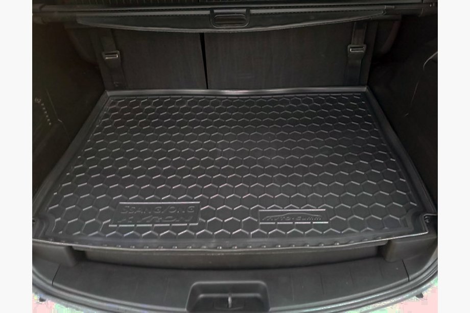 SsangYong Kyron 2005-2014 Alfombrilla de maletero con organizador (Autogumm, goma) Foto 1
