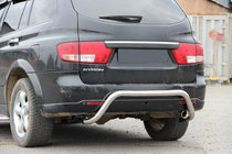 SsangYong Kyron 2005-2014 Barra Trasera AK007 (Acero Inoxidable) foto 3