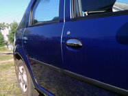 Renault Logan I 2005-2008 Cubiertas de Manijas Cromadas (4pcs, Acero Inoxidable) Carmos - Acero Inoxidable Turco foto 1
