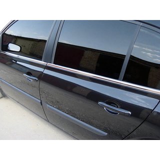 Molduras exteriores de ventanas acero inoxidable (4 uds) Renault Megane II 2004-2009 foto 1