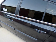 Renault Megane II 2004-2009 Molduras exteriores de ventanas acero inoxidable (4 uds) foto 1