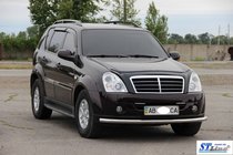 SsangYong Rexton I 2001-2017 Defensa Delantera ST008 (Acero Inoxidable) foto 2