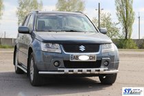Suzuki Grand Vitara 2005-2017 Defensa Delantera ST015 (Acero Inoxidable) foto 3