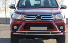 Toyota Hilux 2015- Defensa Delantera ST018 (Acero Inoxidable) foto 6