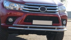 Toyota Hilux 2015- Defensa Delantera ST018 (Acero Inoxidable) foto 7