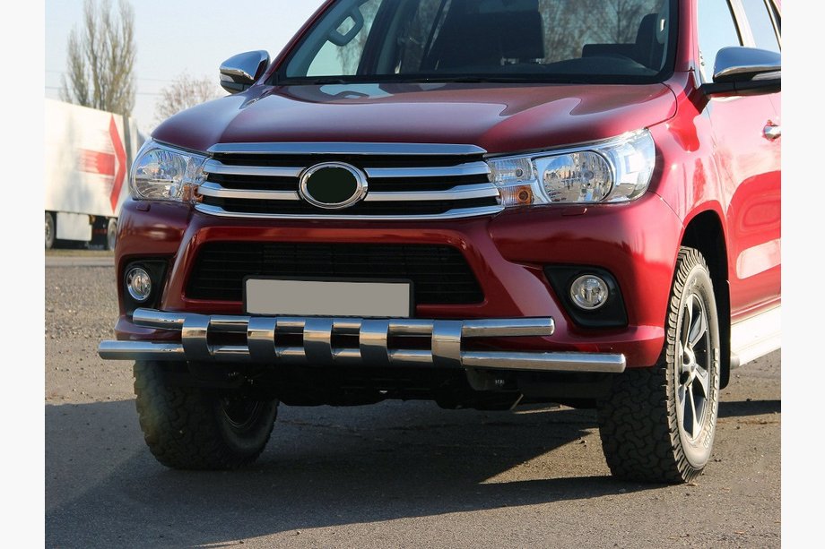 Toyota Hilux 2015- Defensa Delantera ST015 (Acero Inoxidable) Image