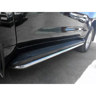 Protector de estribo lateral BB004 (2 uds., acero inoxidable) Toyota Land Cruiser 200 2007-2021 foto 1
