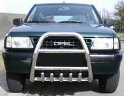 Opel Frontera 1991-1998 Defensa Delantera QT007 (Acero Inoxidable) foto 1