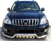 Toyota Land Cruiser Prado 120 2002-2009 Defensa Delantera ST013 (Acero Inoxidable) foto 1