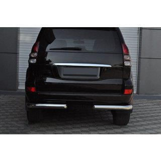 Esquinas traseras AK003 (2 uds., acero inoxidable) Toyota Land Cruiser Prado 120 2002-2009 foto 4