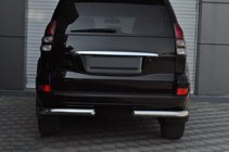 Toyota Land Cruiser Prado 120 2002-2009 Esquinas traseras AK003 (2 uds., acero inoxidable) foto 4