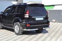 Toyota Land Cruiser Prado 120 2002-2009 Esquinas traseras AK003 (2 uds., acero inoxidable) foto 8