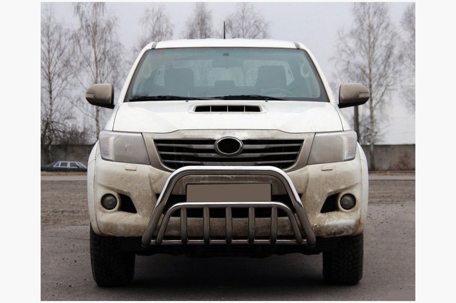 Toyota Hilux 2006-2015 Defensa Delantera WT002 (Acero Inoxidable) Image
