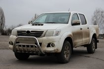 Toyota Hilux 2006-2015 Defensa Delantera WT002 (Acero Inoxidable) foto 2