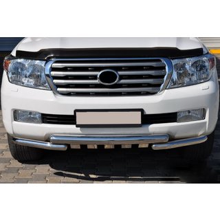 Defensa Delantera ST015 (Acero Inoxidable) Toyota Land Cruiser 200 2007-2021 foto 2