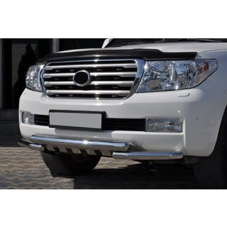 Defensa Delantera ST015 (Acero Inoxidable) Toyota Land Cruiser 200 2007-2021 foto 4