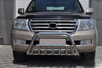 Toyota Land Cruiser 200 2007-2021 Defensa Delantera WT002 (Acero Inoxidable) foto 4