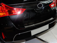 Toyota Auris 2012-2018 Protector de parachoques trasero Nataniko (HB, acero inoxidable) foto 1